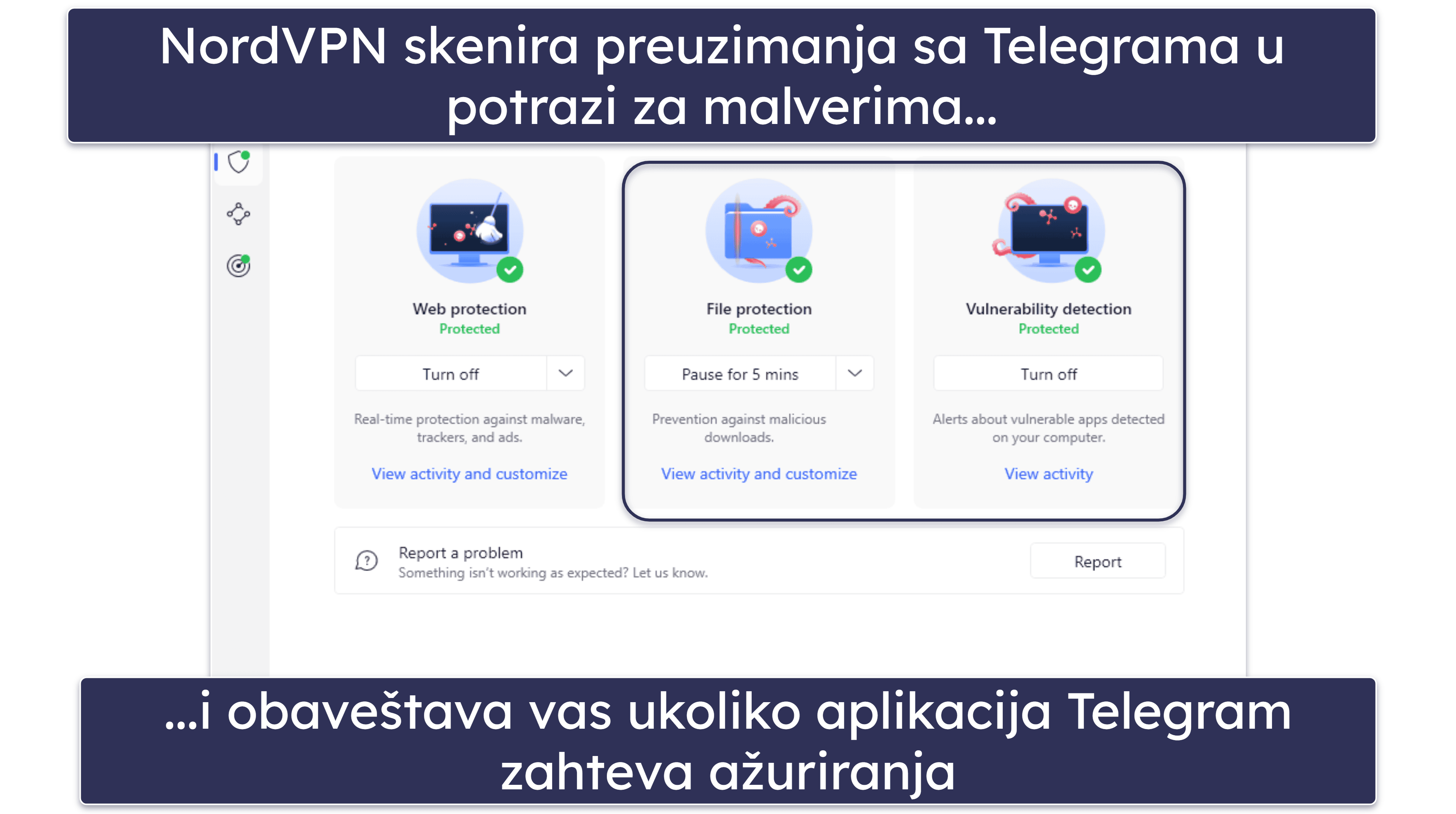 🥉3. NordVPN — Poseduje skener malvera za deljenje fajlova na desktop računarima