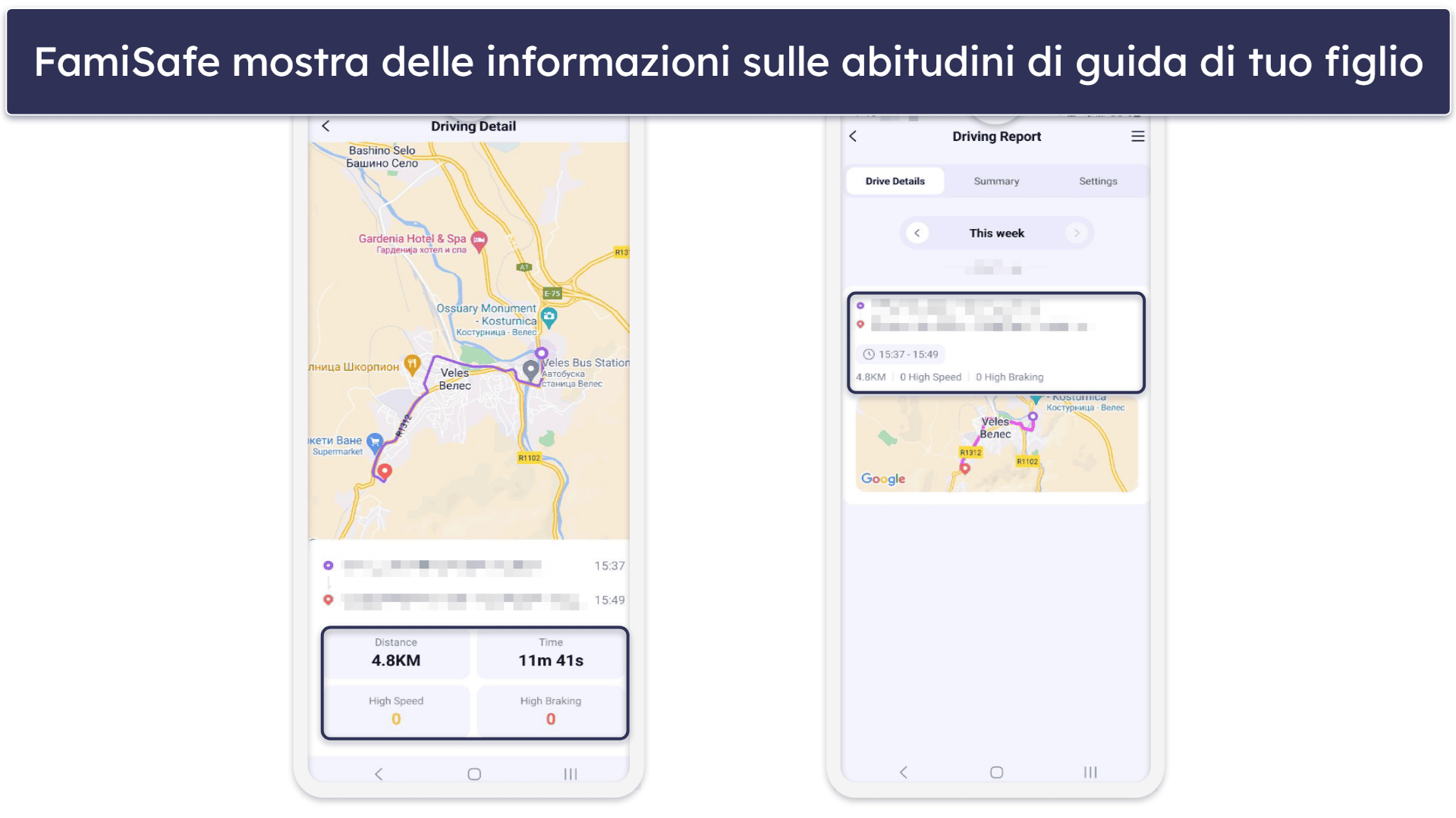 4. FamiSafe — La migliore per i ragazzi più grandi (con monitoraggio della sicurezza alla guida)