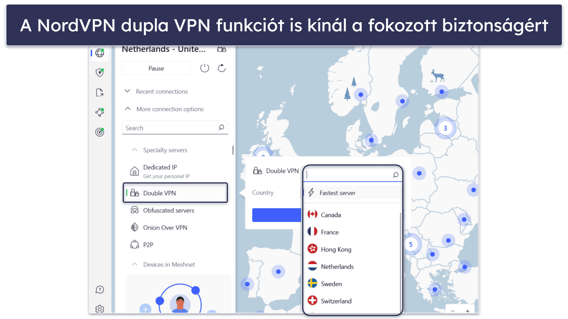 NordVPN funkciók