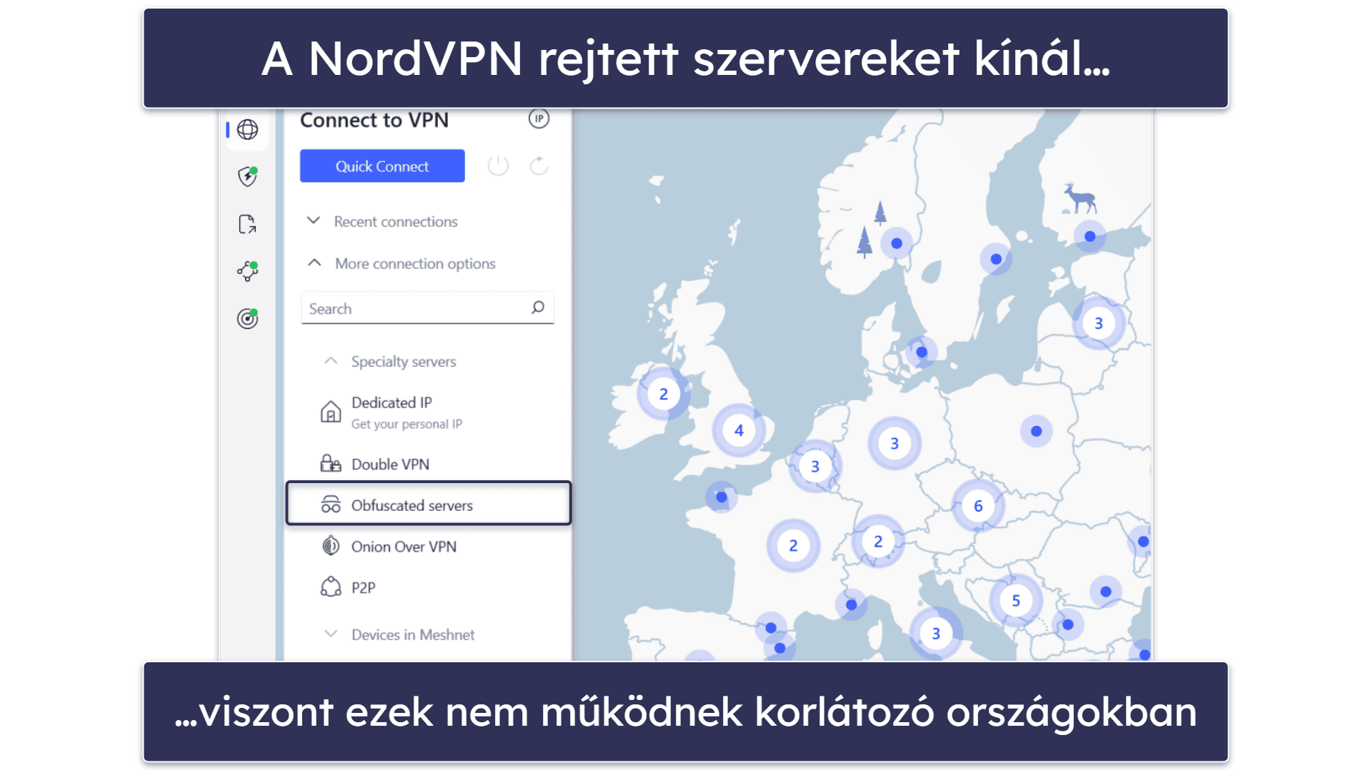 NordVPN funkciók