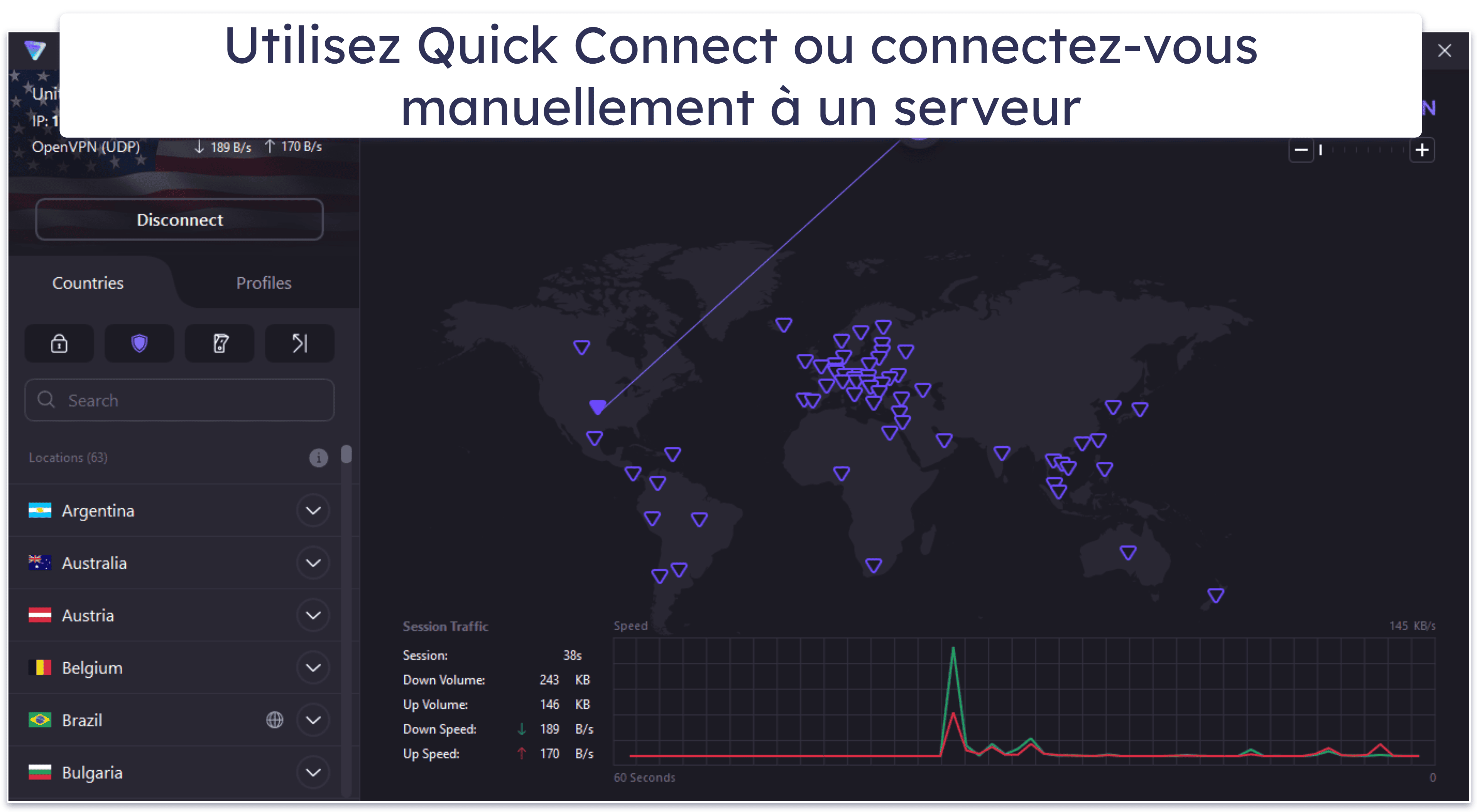 🥉3. Proton VPN : VPN gratuit avec données illimitées