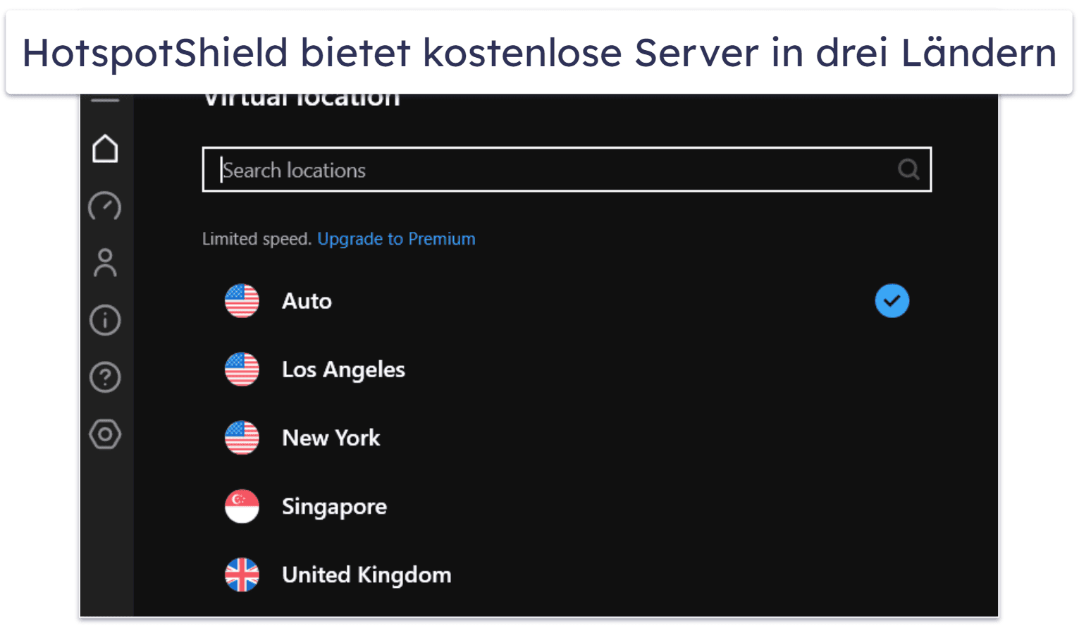 5. Hotspot Shield: Kostenloses VPN mit hohen Geschwindigkeiten