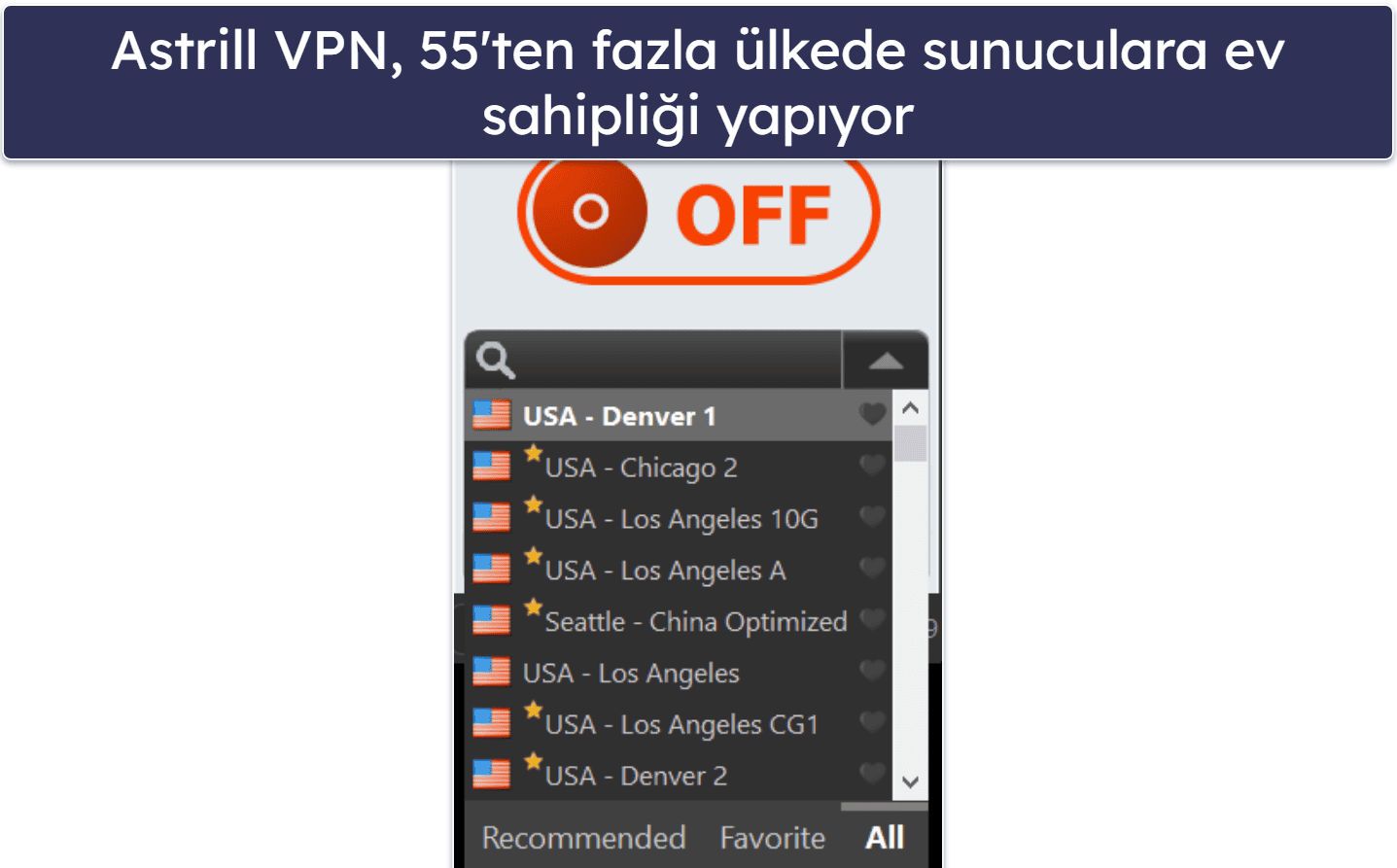 🥉3. Astrill VPN — Harika Güvenlik Özellikleri ve Kullanımı Kolay Arayüz