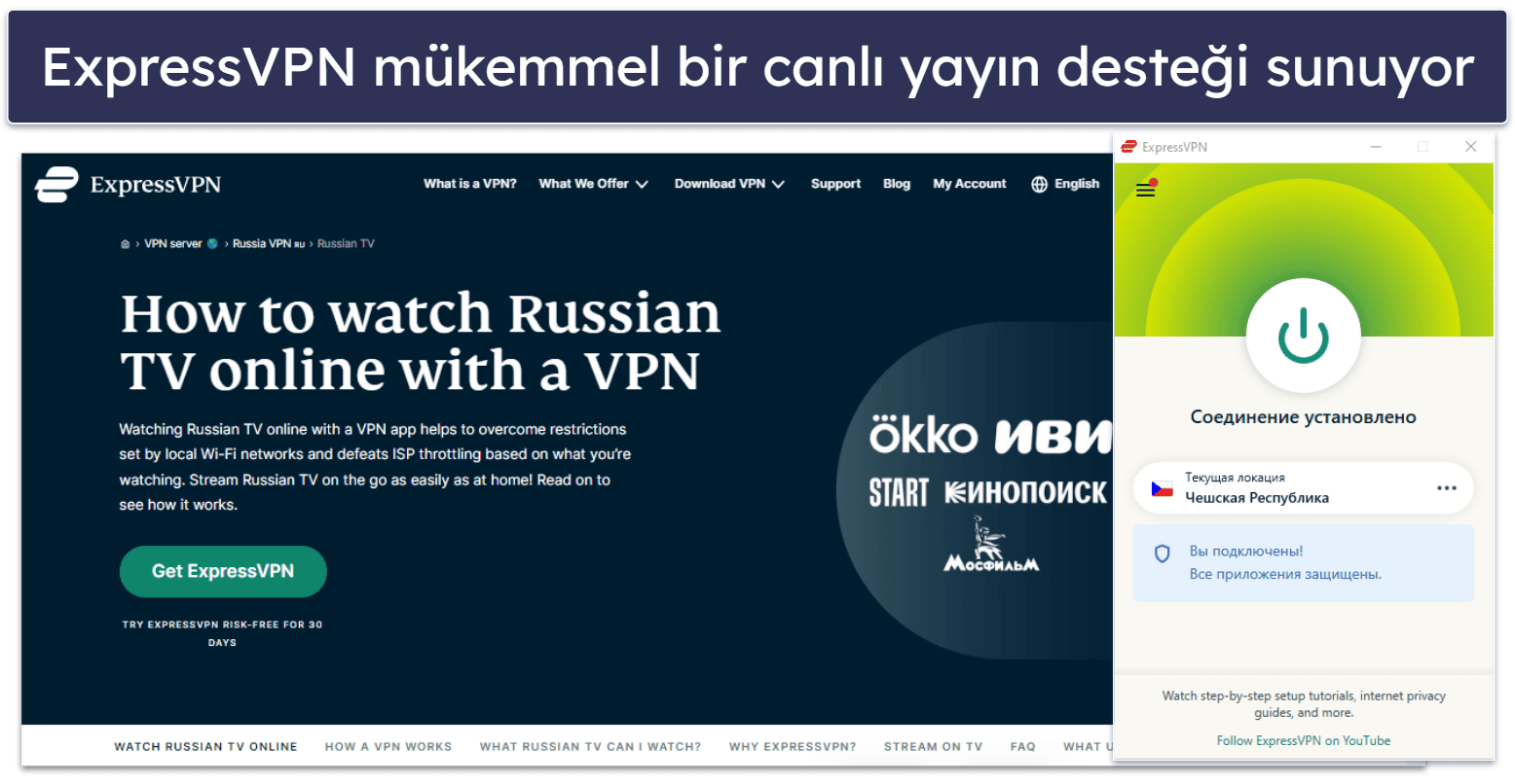 🥇1. ExpressVPN — 2024 Yılının Rusya İçin En İyi VPN’si