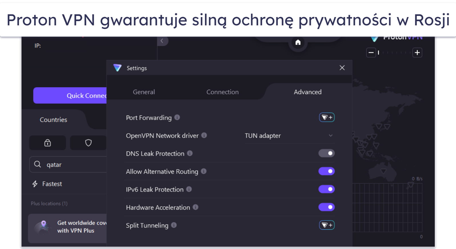 🥈2. Proton VPN — najlepszy darmowy plan do użytku w Rosji z nielimitowanym transferem danych