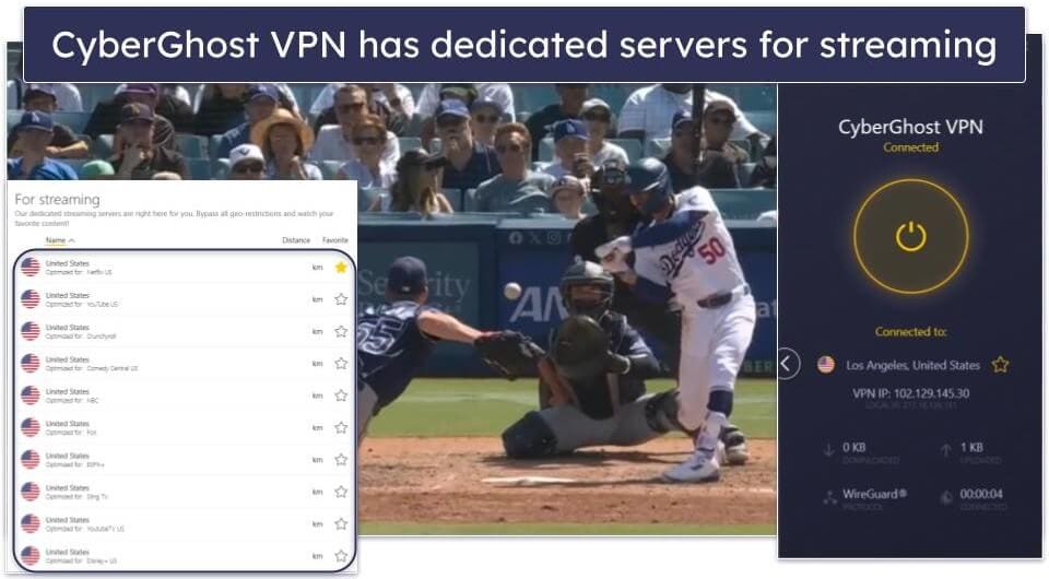 🥉3. CyberGhost VPN — Great VPN With Dedicated Servers for Streaming