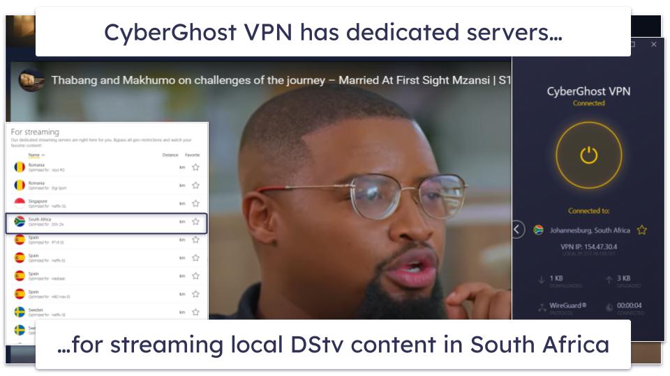 🥉3. CyberGhost VPN — Dedicated Servers for Streaming