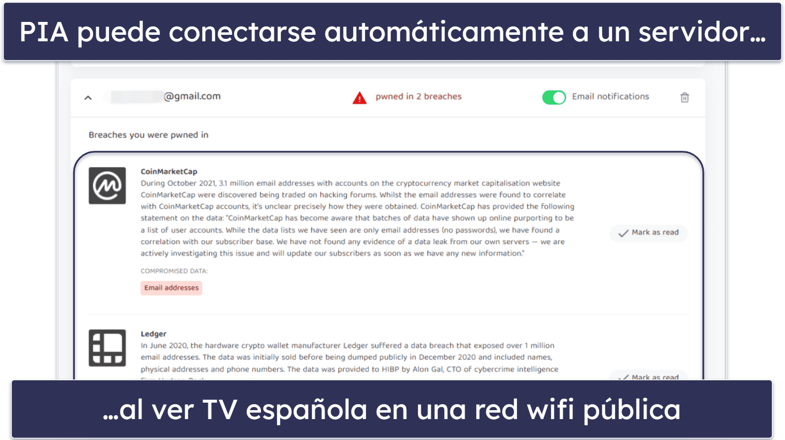 🥈2. Private Internet Access: VPN personalizable para ver TV española