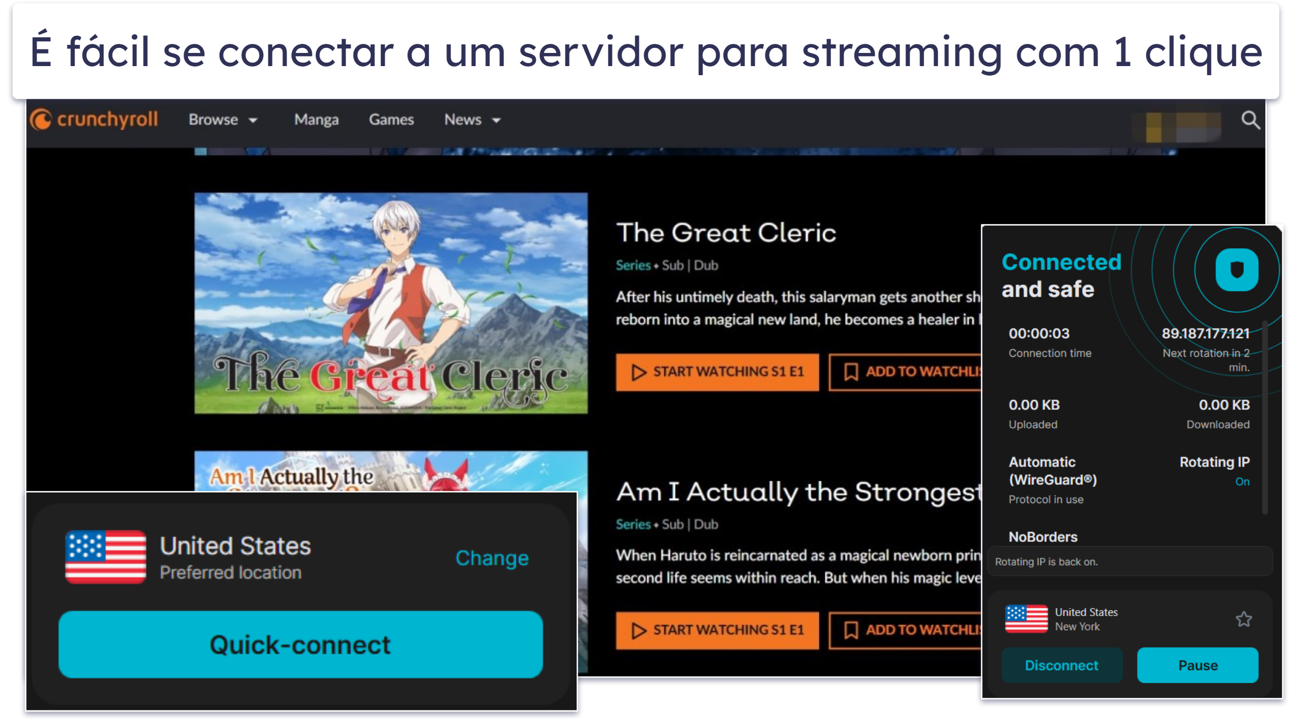 5. Surfshark — Ótima para streaming para iniciantes