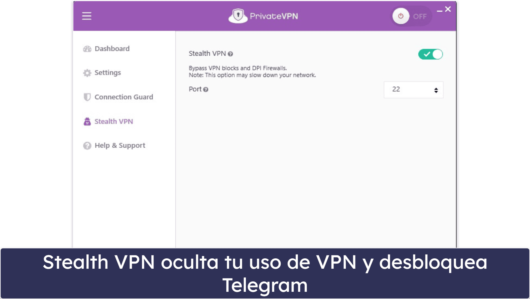 5. PrivateVPN: VPN fácil de usar para acceder Telegram