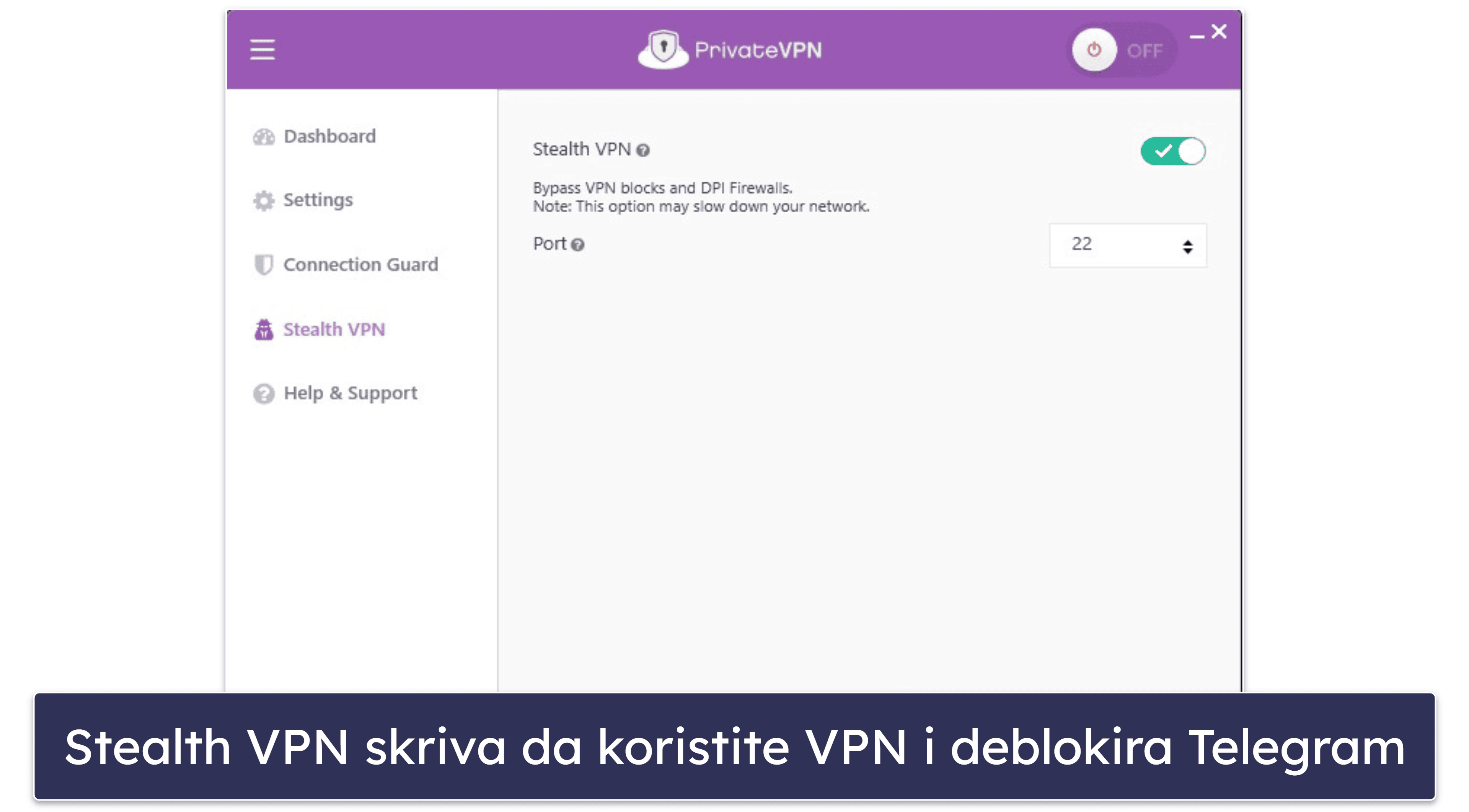 5. PrivateVPN — Jednostavan VPN za deblokiranje Telegrama