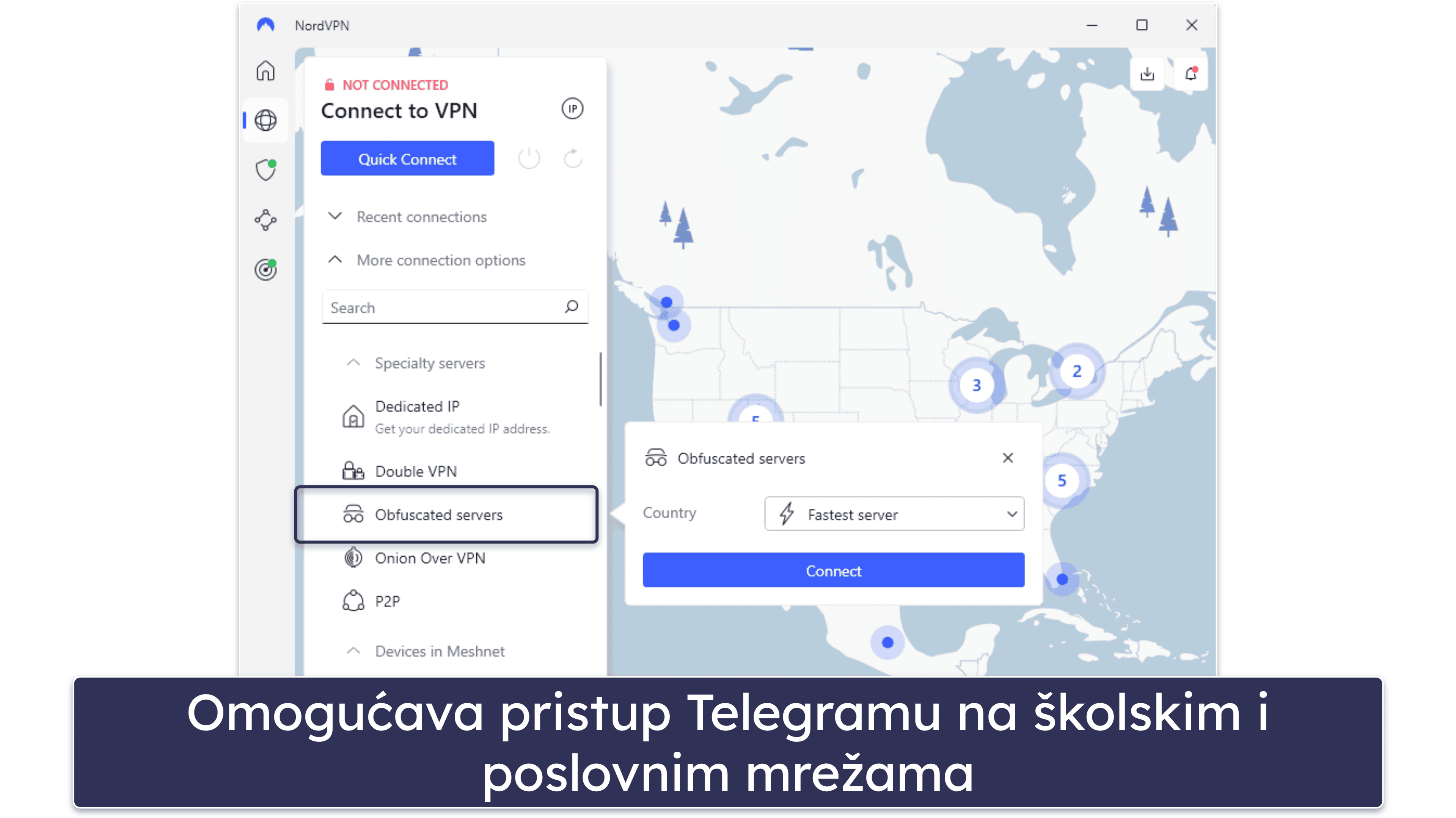 🥉3. NordVPN — Poseduje skener malvera za deljenje fajlova na desktop računarima