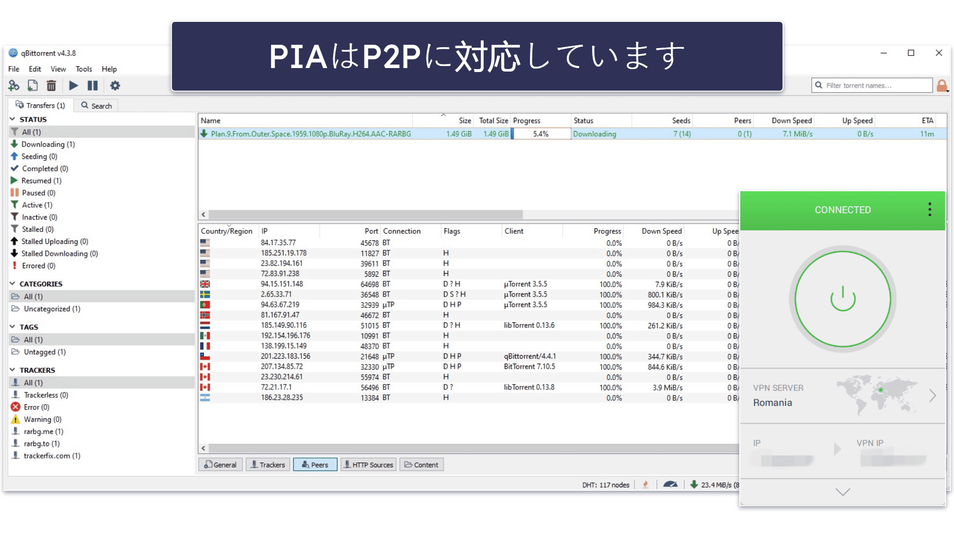 🥈2. Private Internet Access：フィリピンでトレントを行うのにピッタリのVPN