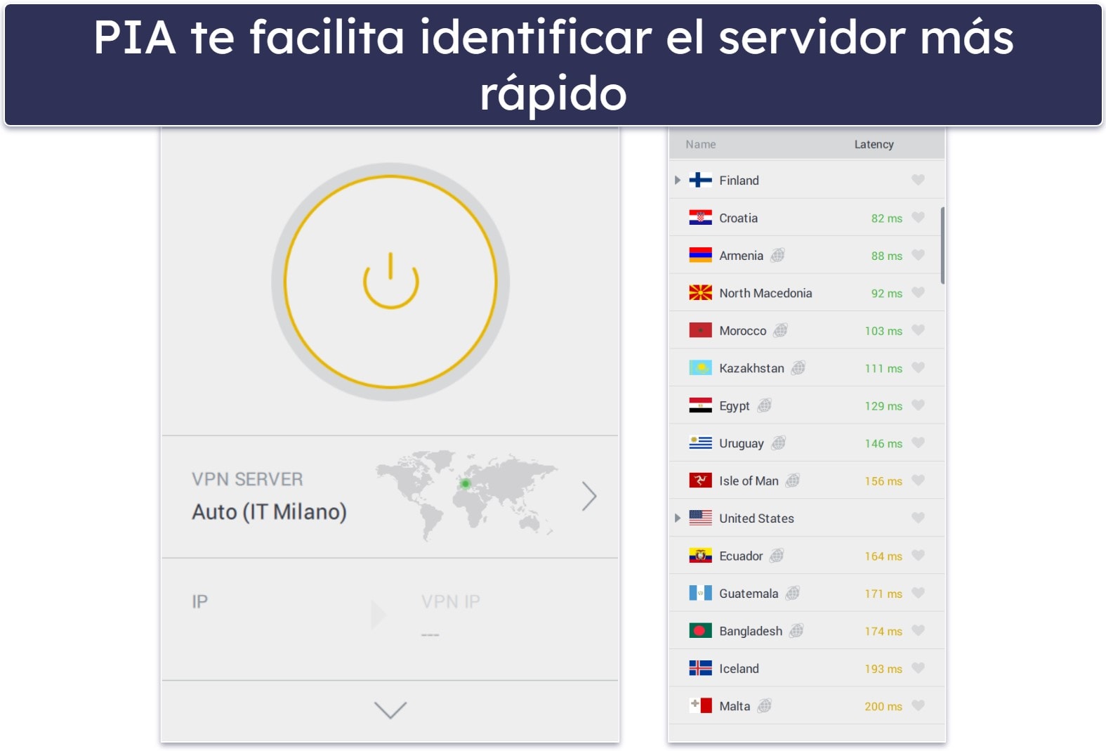 🥈2. Private Internet Access: altamente personalizable + monitorización de brechas de datos