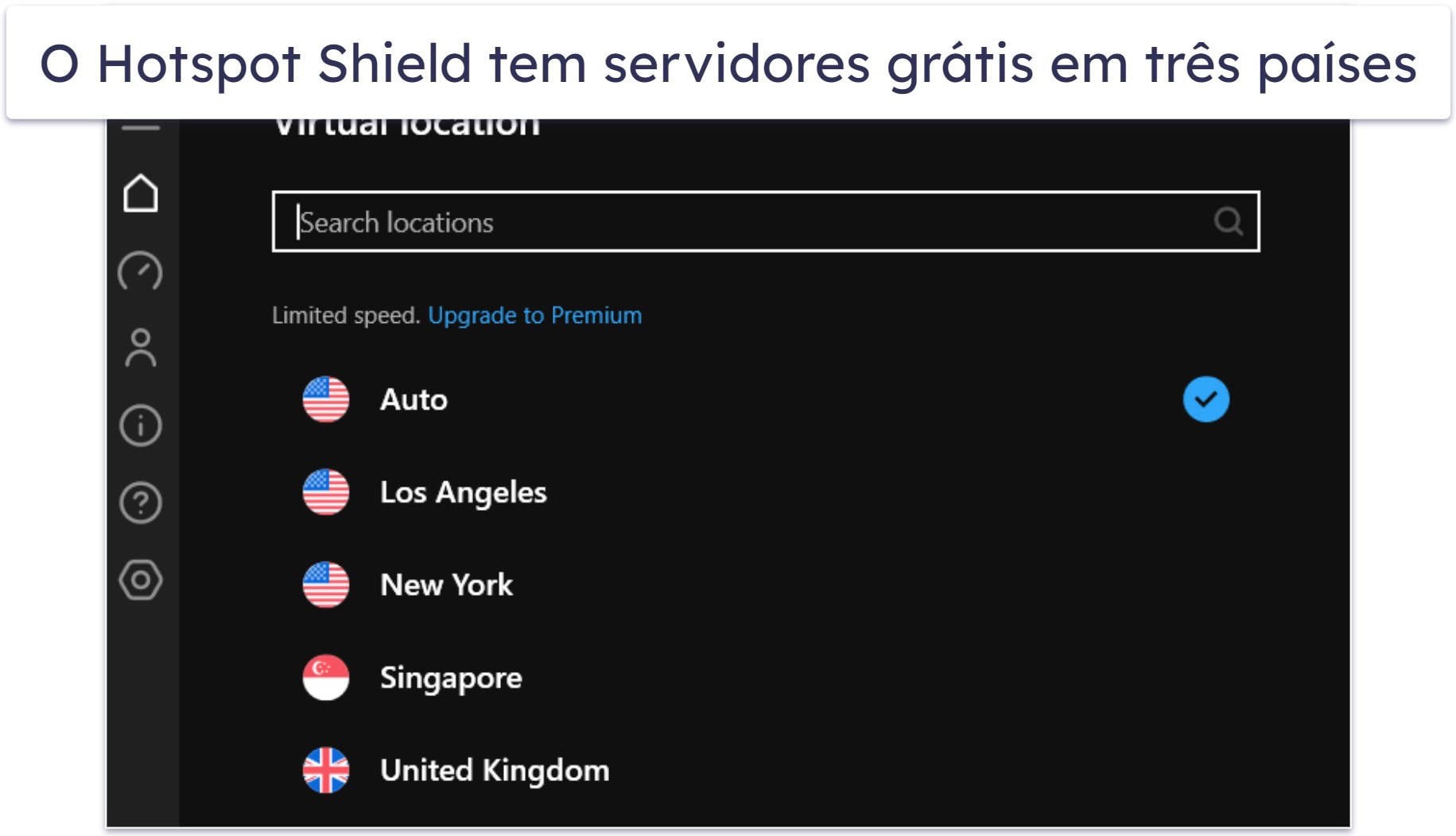 5. Hotspot Shield : VPN grátis com velocidades rápidas