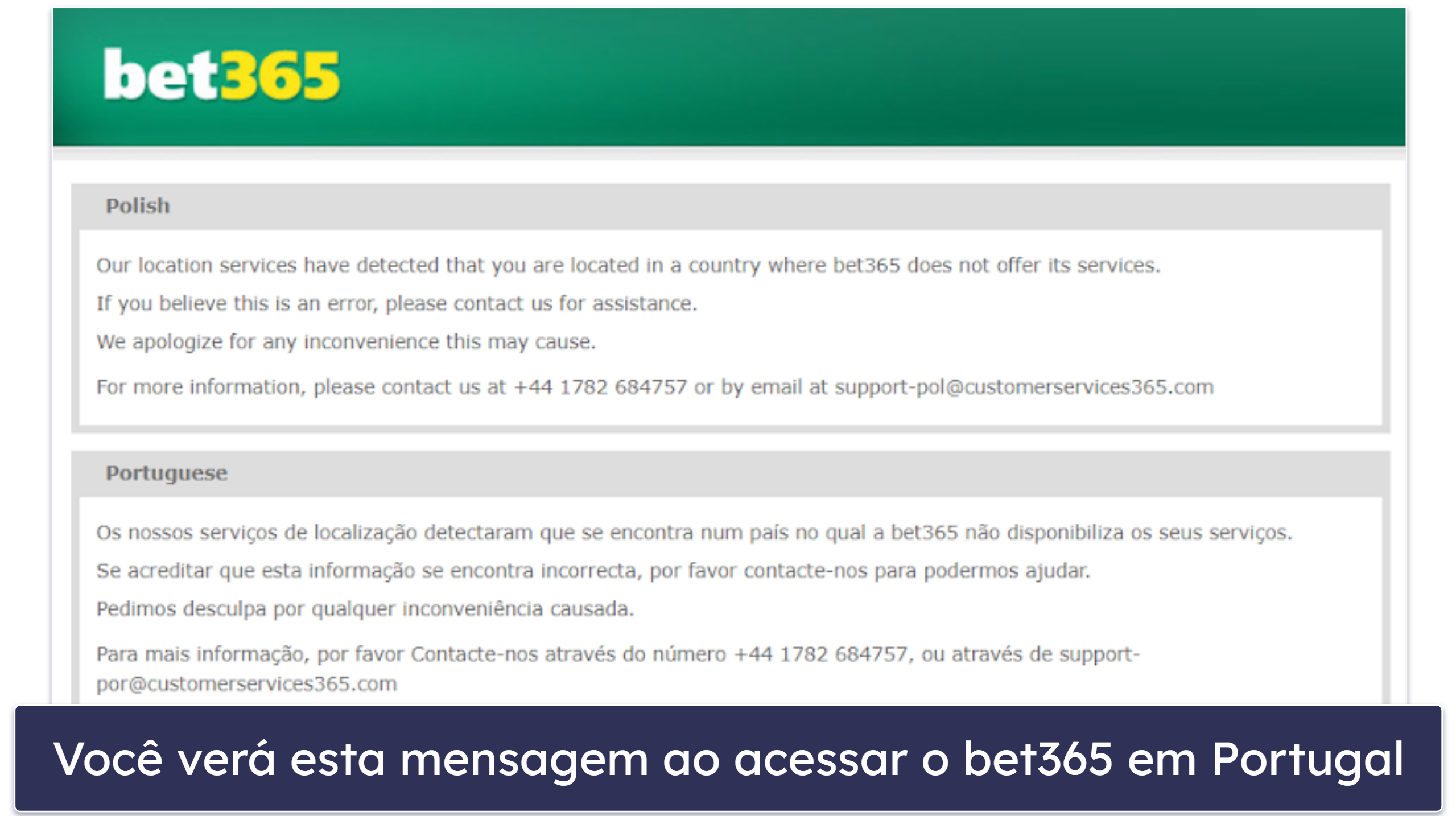 Por que você precisa de uma VPN para acessar bet365 em Portugal