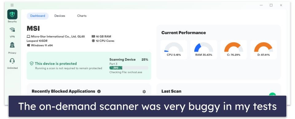 PC Matic Security Features