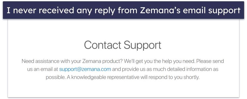 Zemana Customer Support — Unlikely to Reply &amp; No FAQs