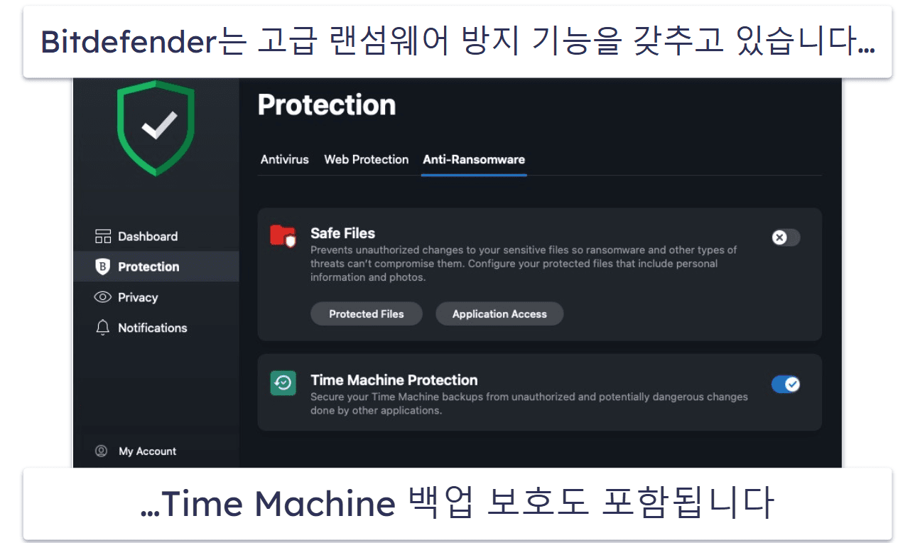 5. Bitdefender — 맥OS 랜섬웨어 보호 기능이 출중한 백신