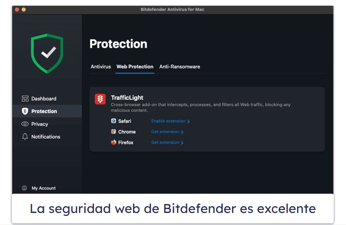 5. Bitdefender: excelente protección contra el ransomware en macOS