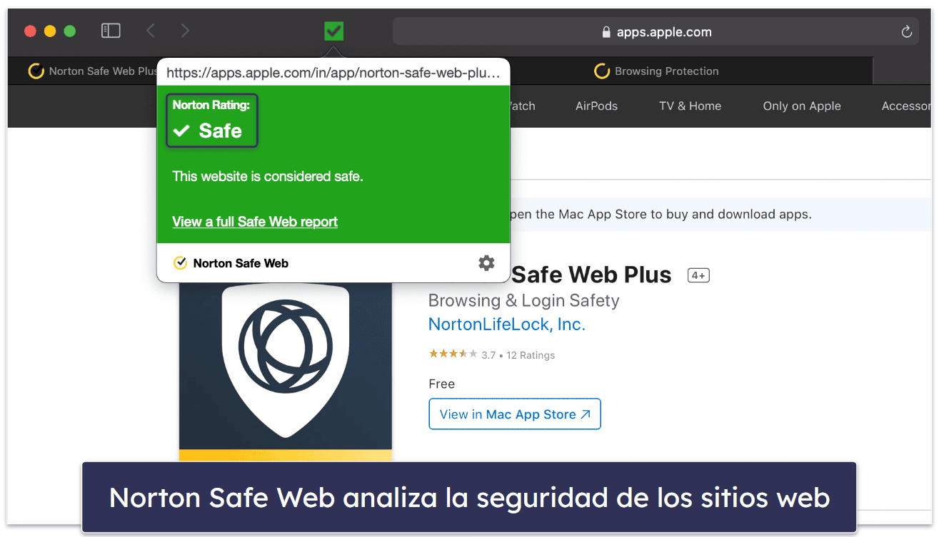 🥉3. Norton 360: el mejor en seguridad web