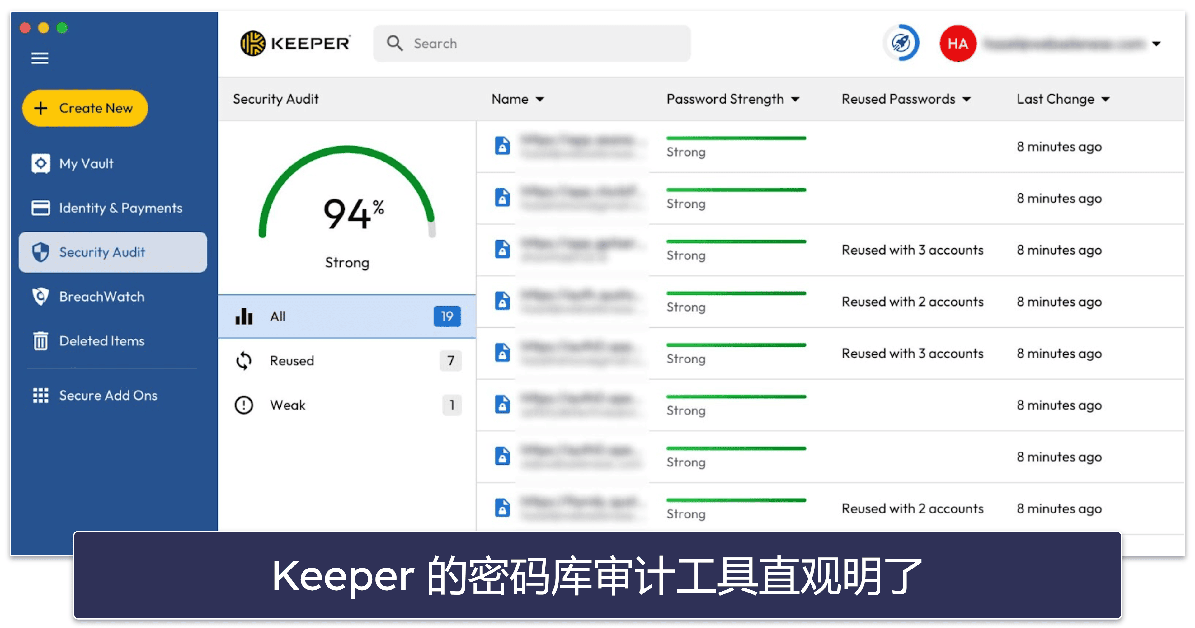 4. Keeper：极其安全，附带加密通信工具