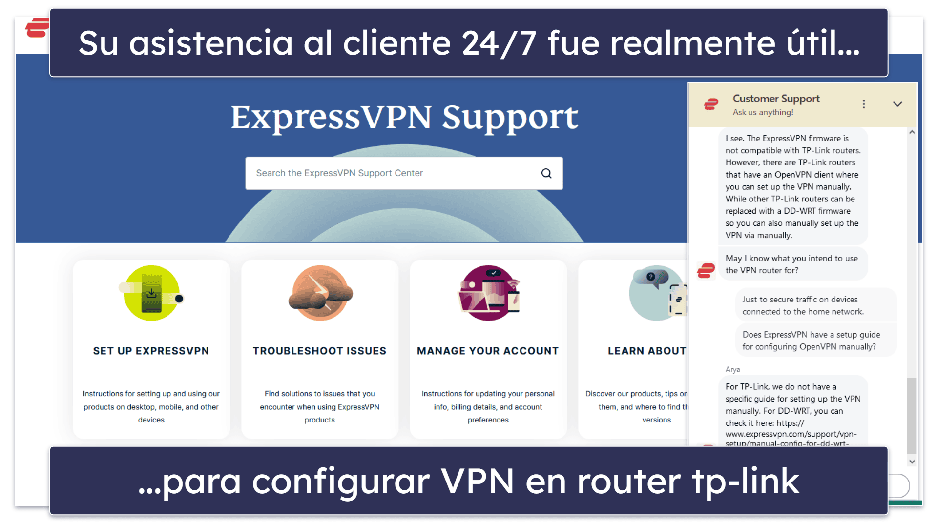 🥇1. ExpressVPN: la mejor VPN TP Link router