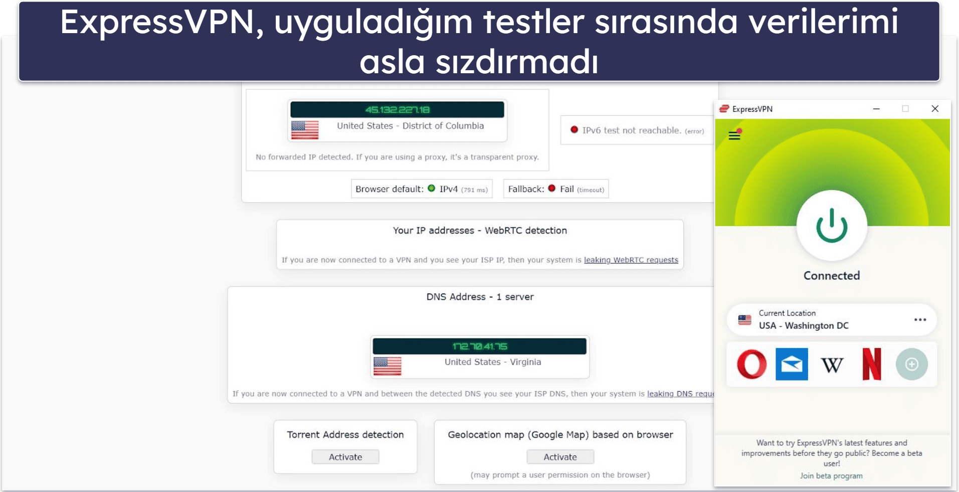 🥇1. ExpressVPN — BAE İçin Genel Olarak En İyi VPN