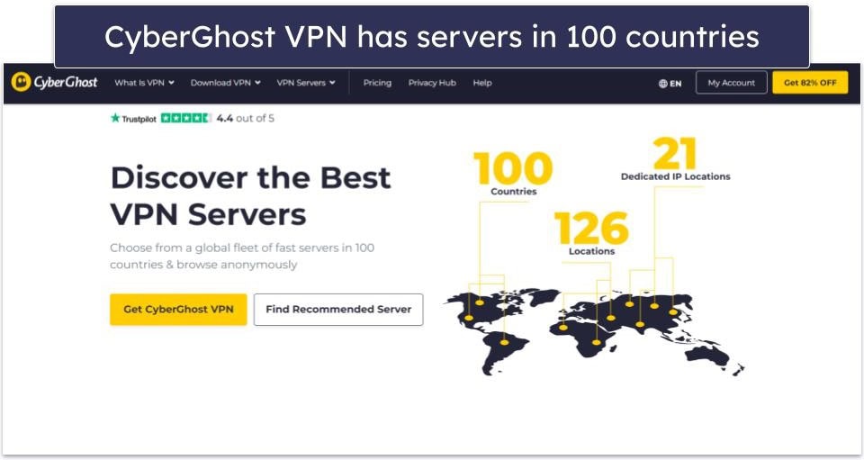 CyberGhost VPN Servers &amp; IP Addresses — Huge Network + Optimized Servers for Streaming, Torrenting &amp; Gaming