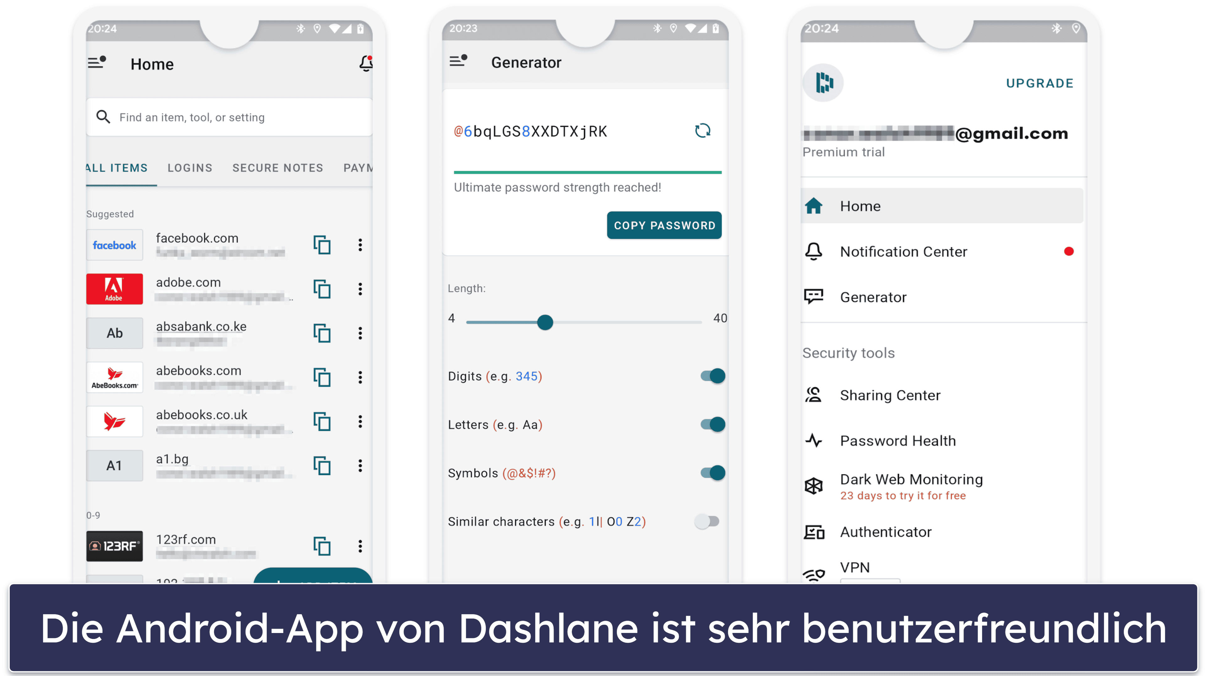 🥇1. Dashlane — Der beste Passwort-Manager für Android