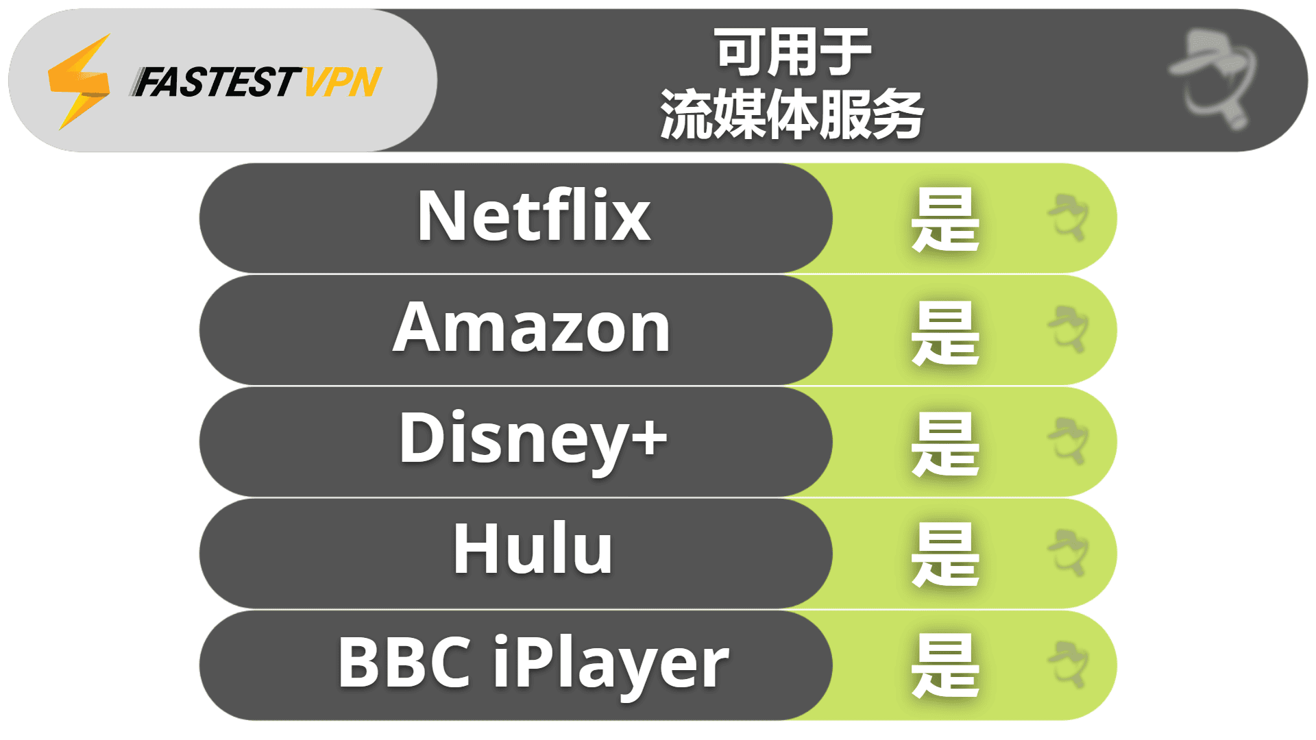 FastestVPN流媒体播放和种子下载——适用于大多数流媒体服务（包括Netflix）+良好的种子下载功能