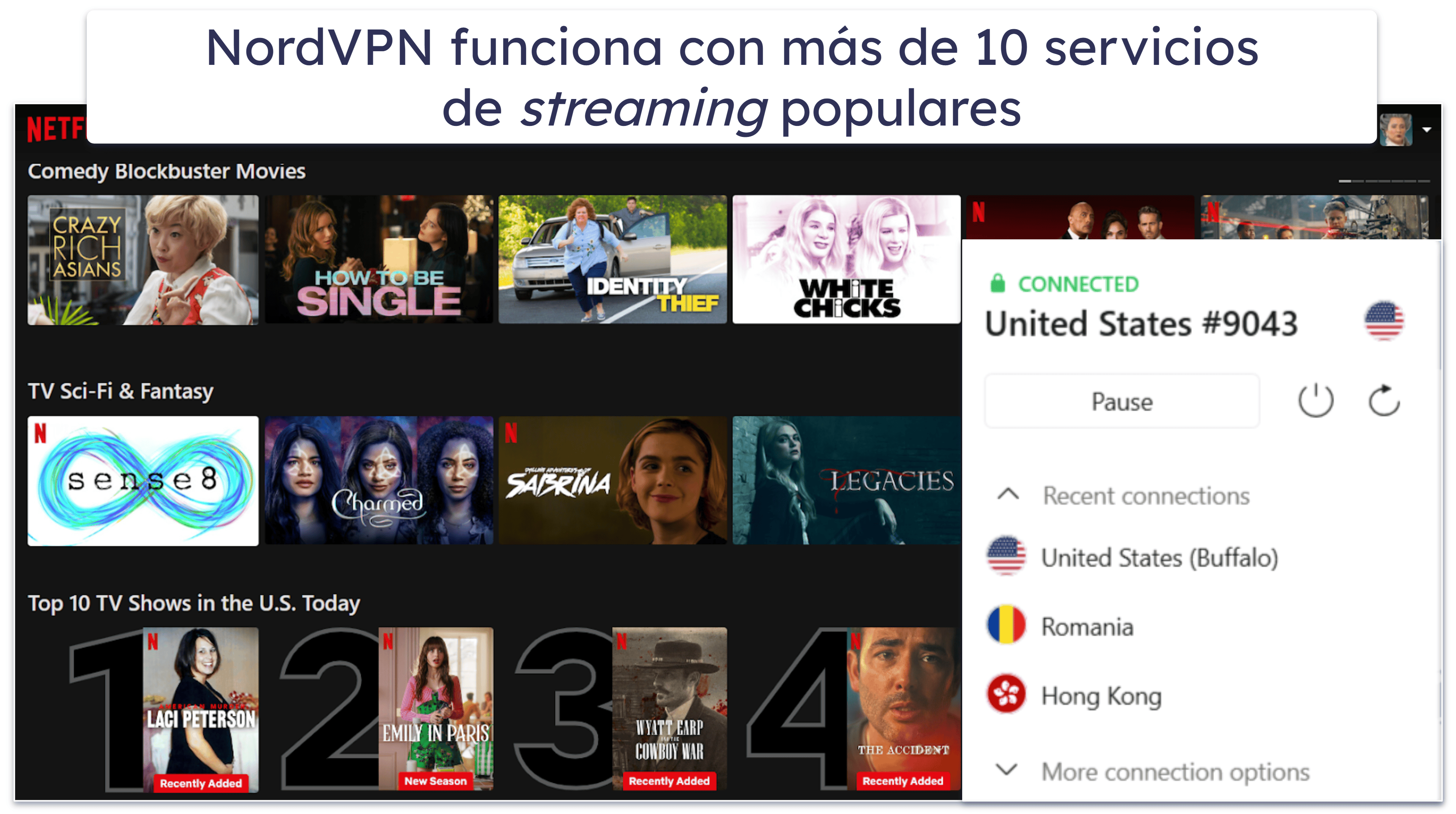 4.  NordVPN — Su herramienta Smart DNS es perfecta para ver streaming en Estados Unidos