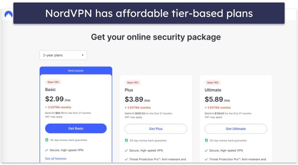 4. NordVPN — Secure VPN With Multiple Monthly Plans