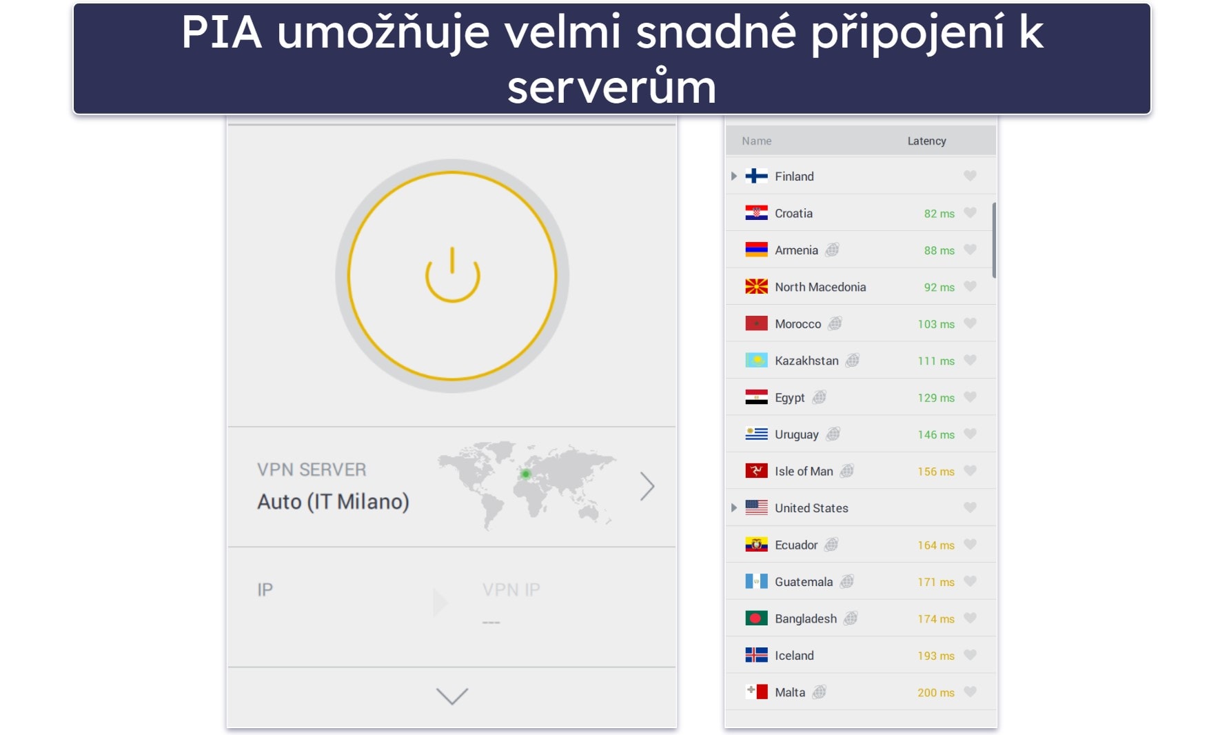 Private Internet Access – Snadnost použití: mobilní a desktopové aplikace