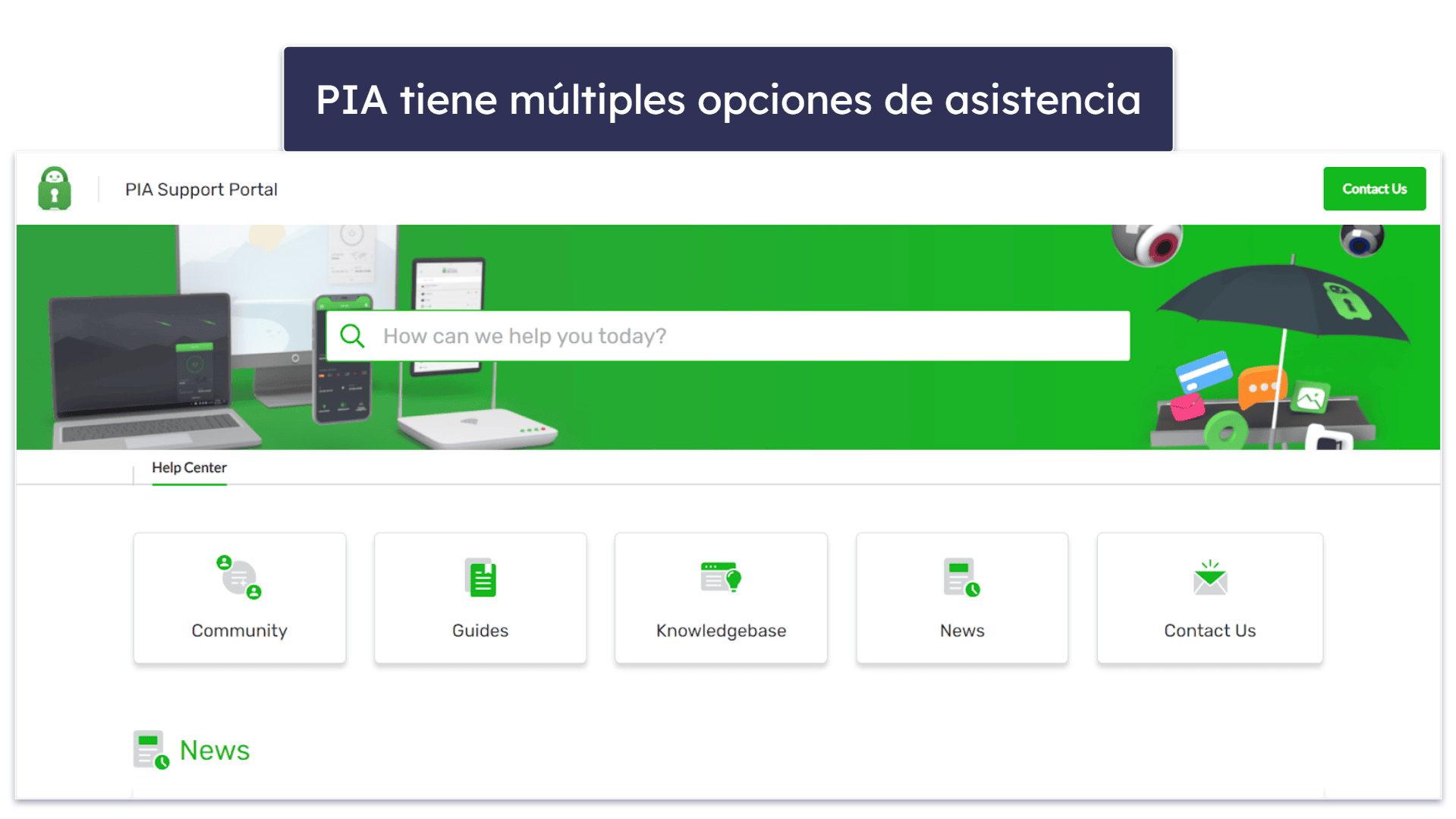 Asistencia al cliente de Private Internet Access