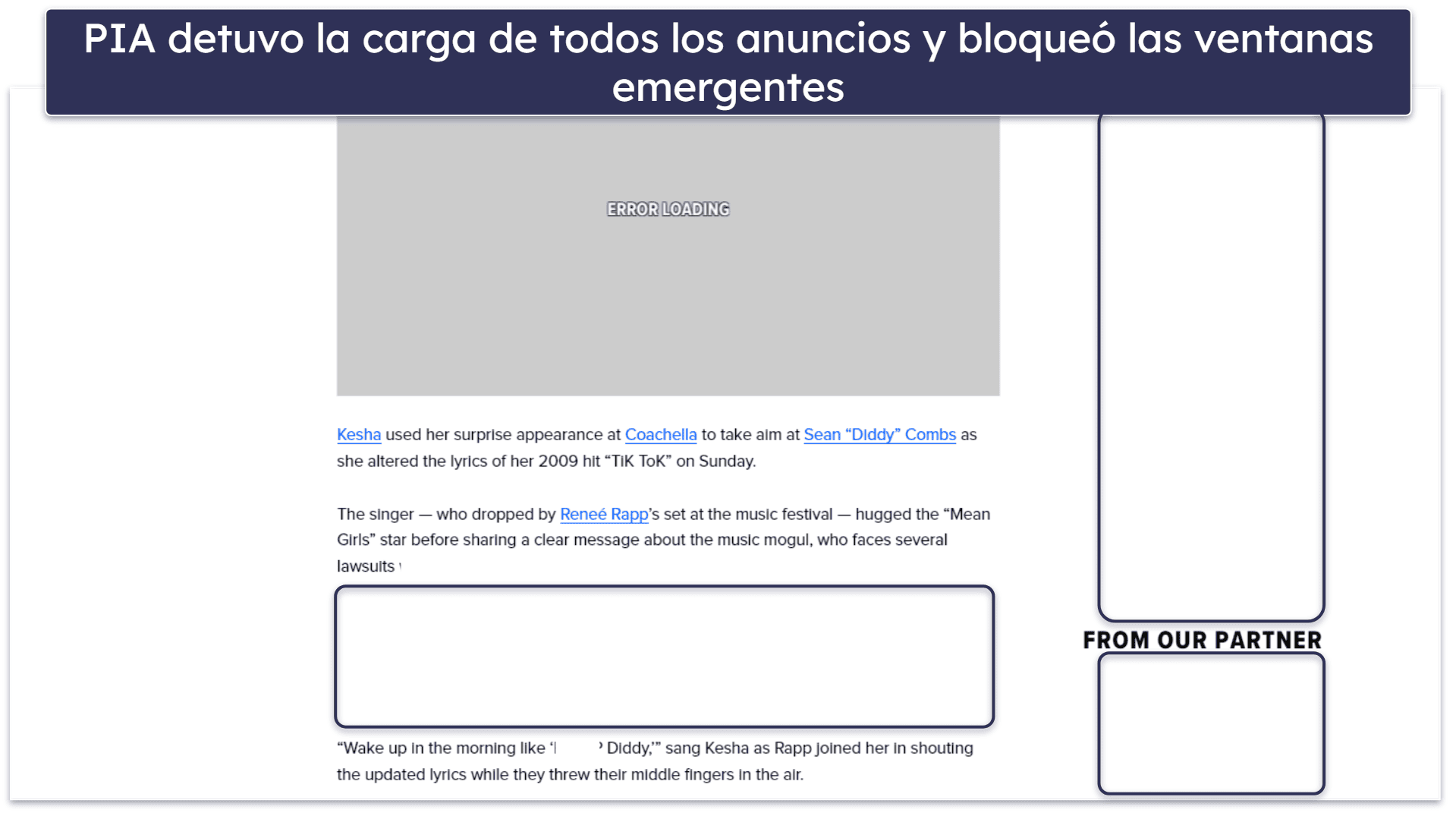 Características de Private Internet Access