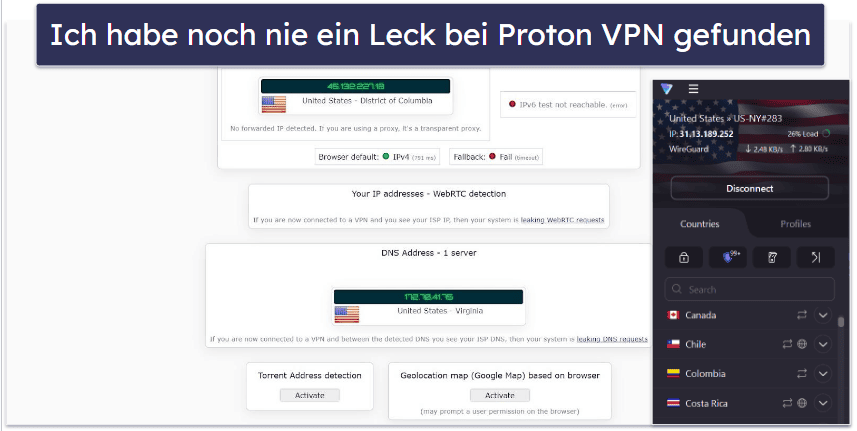 Sicherheit — Beide VPNs sind sehr sicher