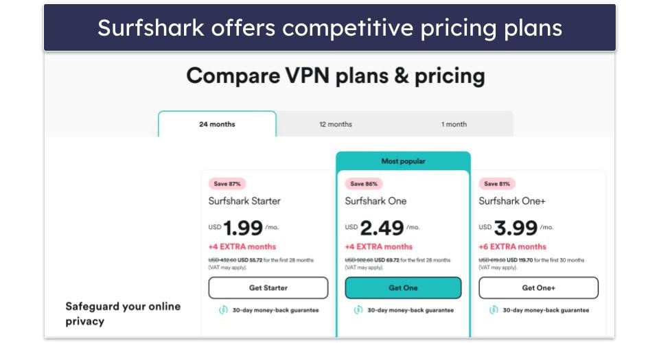 5. Surfshark — Super Affordable VPN