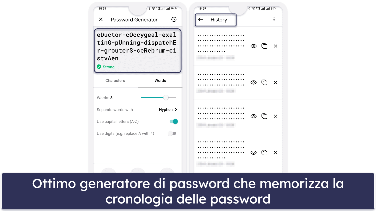 4. NordPass — Interfaccia intuitiva e codifica sicura per Android