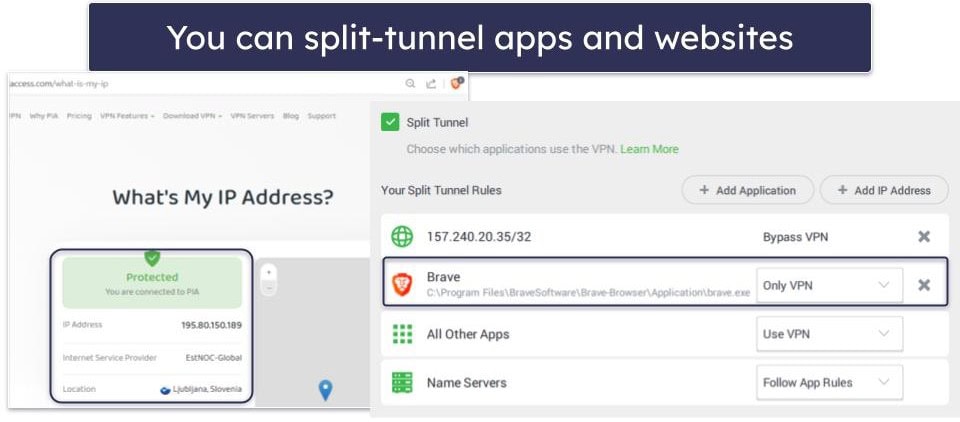 🥈2. Private Internet Access — Great for Customizing Secure Connections in Costa Rica