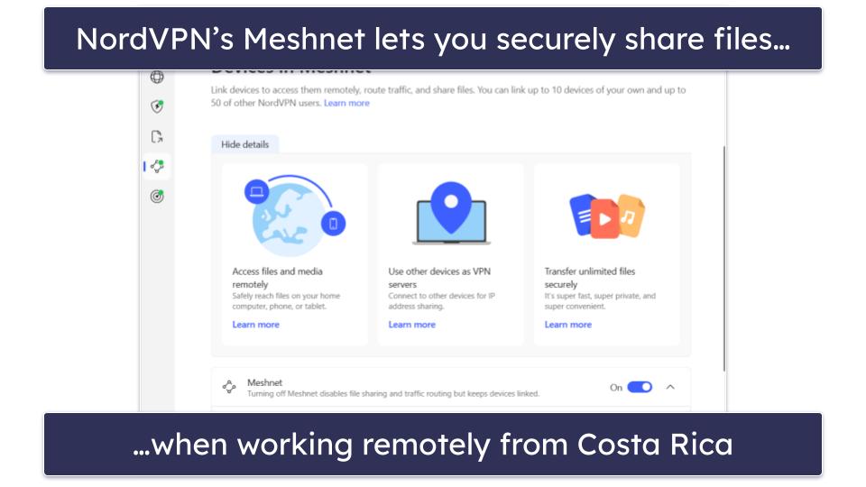 4. NordVPN — Great for Remote Work From Costa Rica