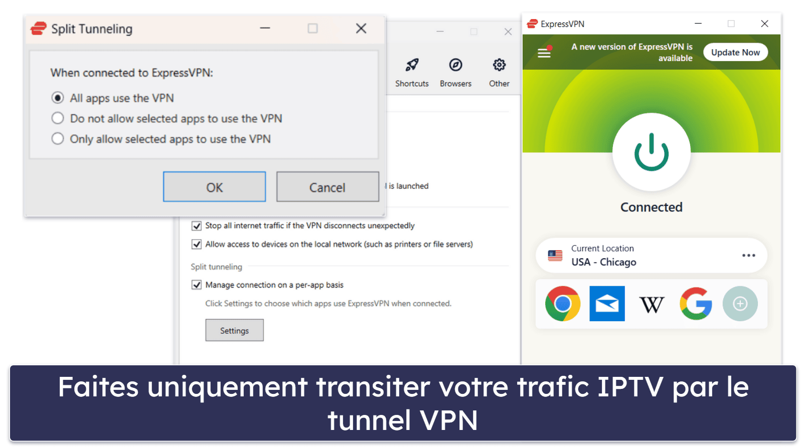 🥇1. ExpressVPN : le meilleur VPN pour le streaming sur IPTV