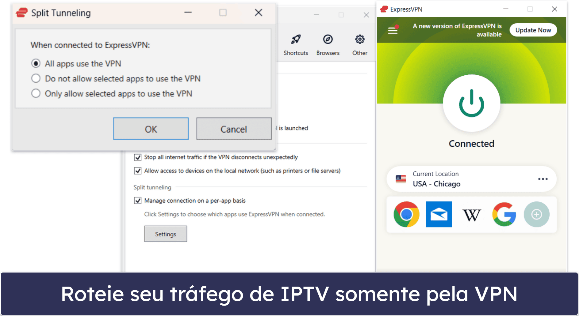 🥇1. ExpressVPN: a melhor VPN no geral para streaming da IPTV