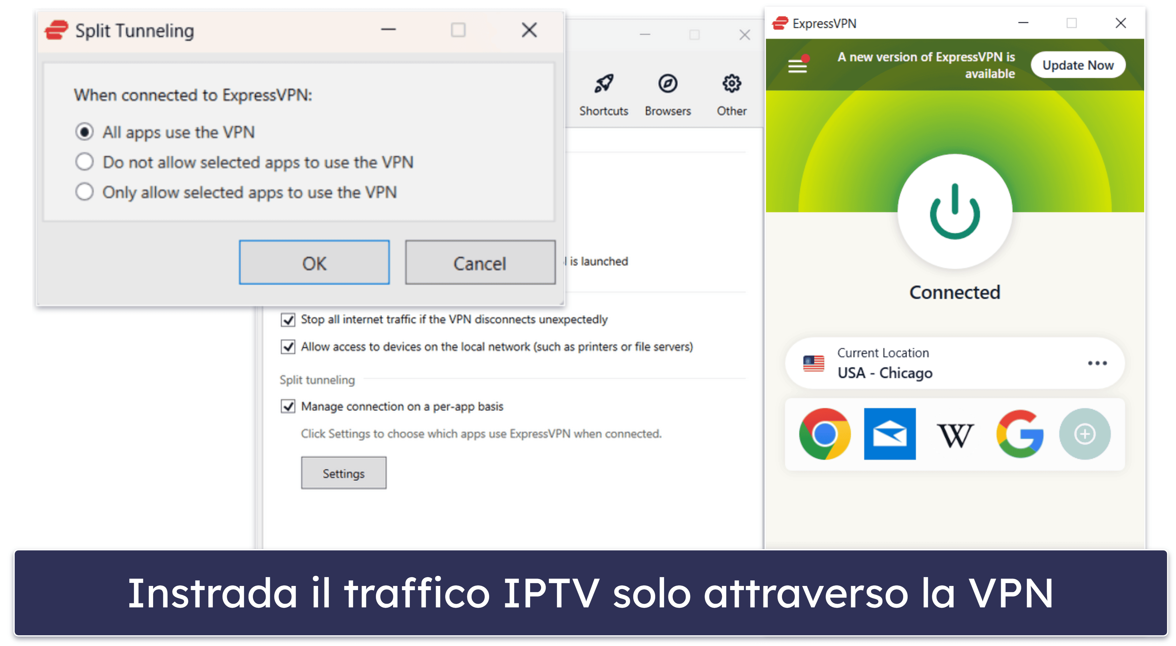 🥇1. ExpressVPN — La miglior VPN per IPTV in assoluto