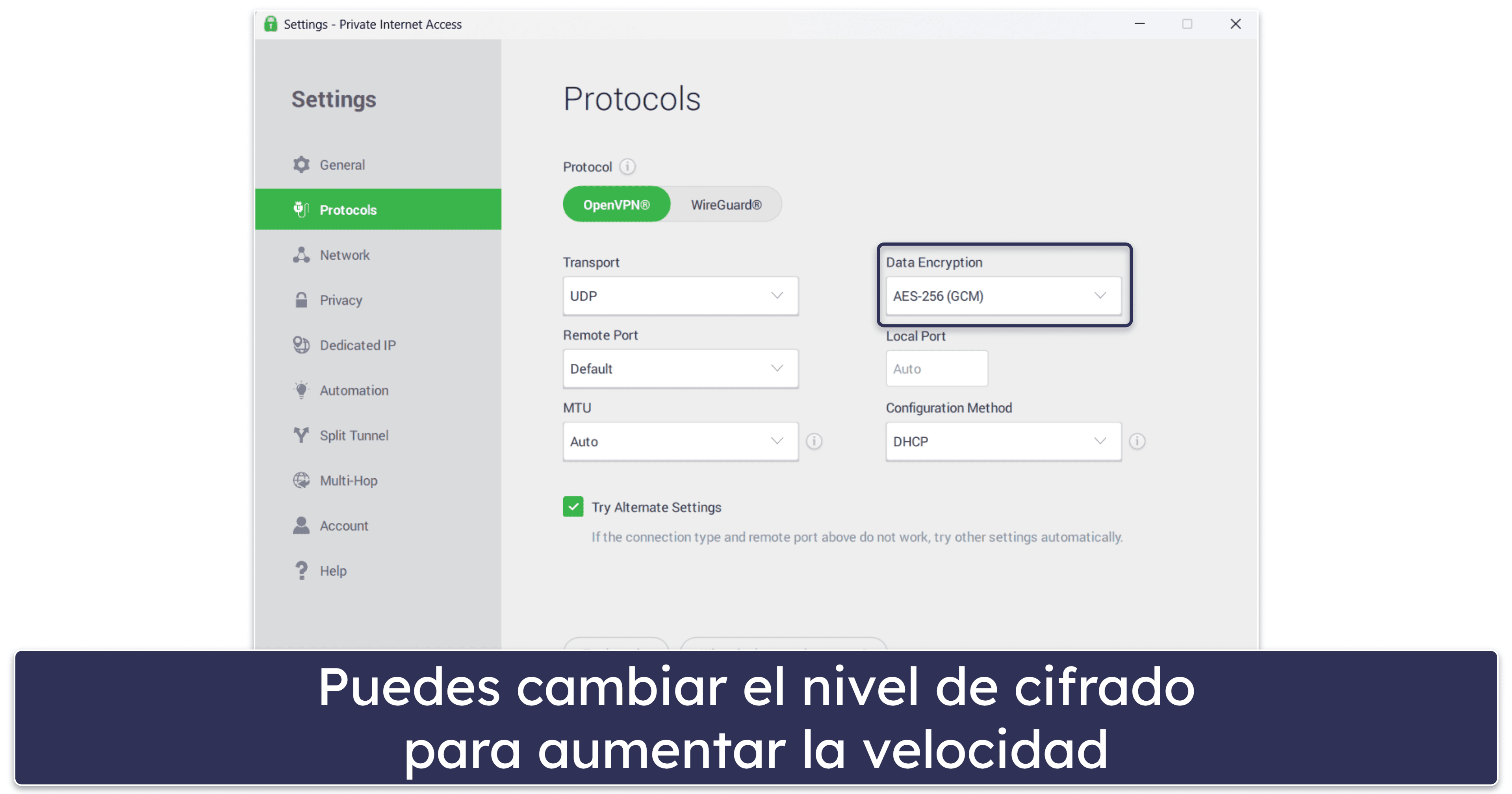 🥈2. Private Internet Access: Es una excelente VPN para ver IPTV en Estados Unidos