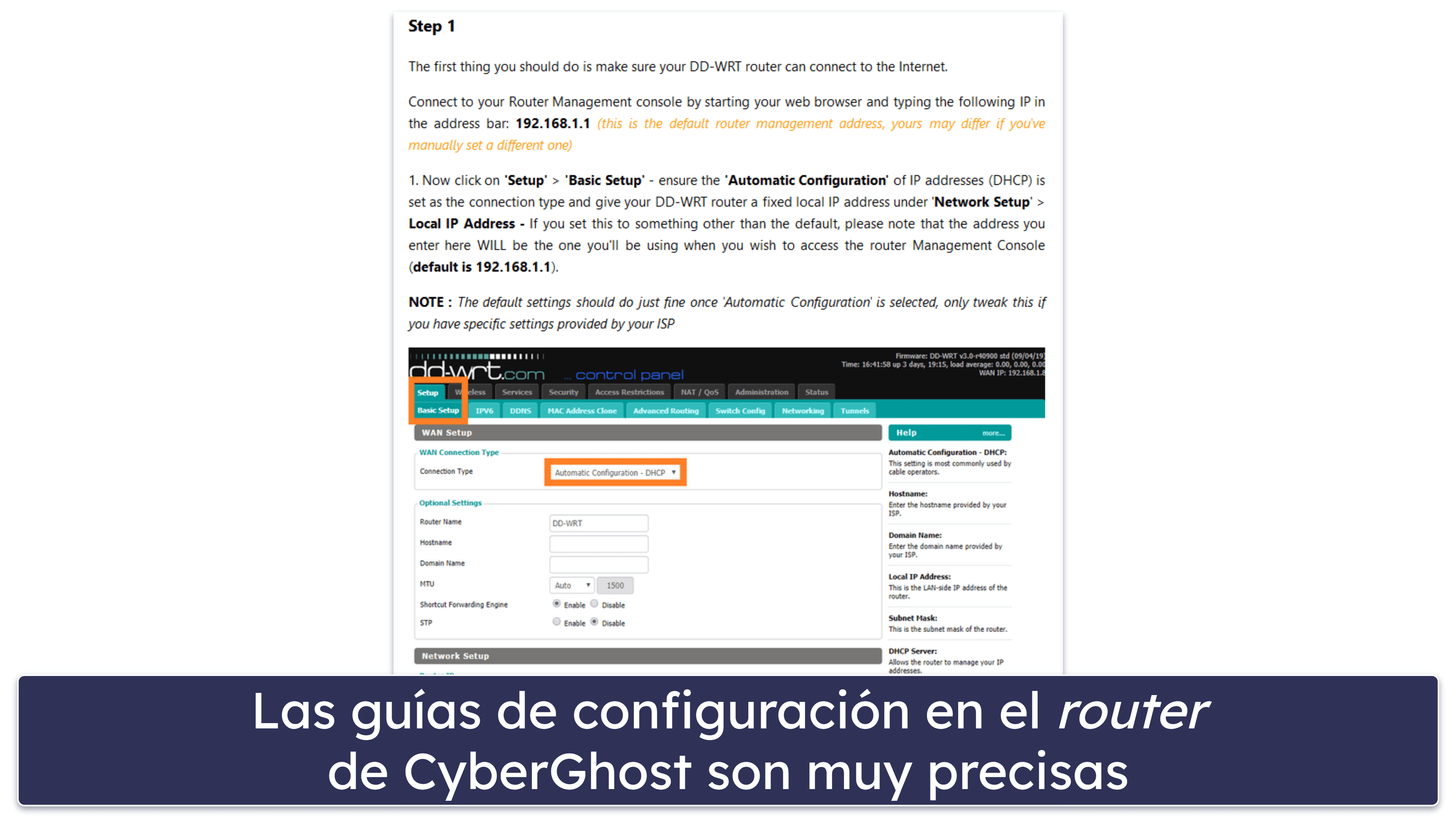 🥉3. CyberGhost VPN — Se configura con facilidad y tiene servidores optimizados para streaming