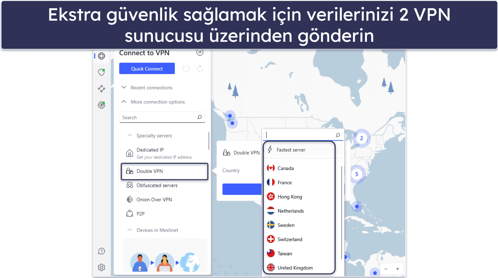 4. NordVPN — İnteraktif Sunucu Ağına Sahip Güvenli Bir VPN