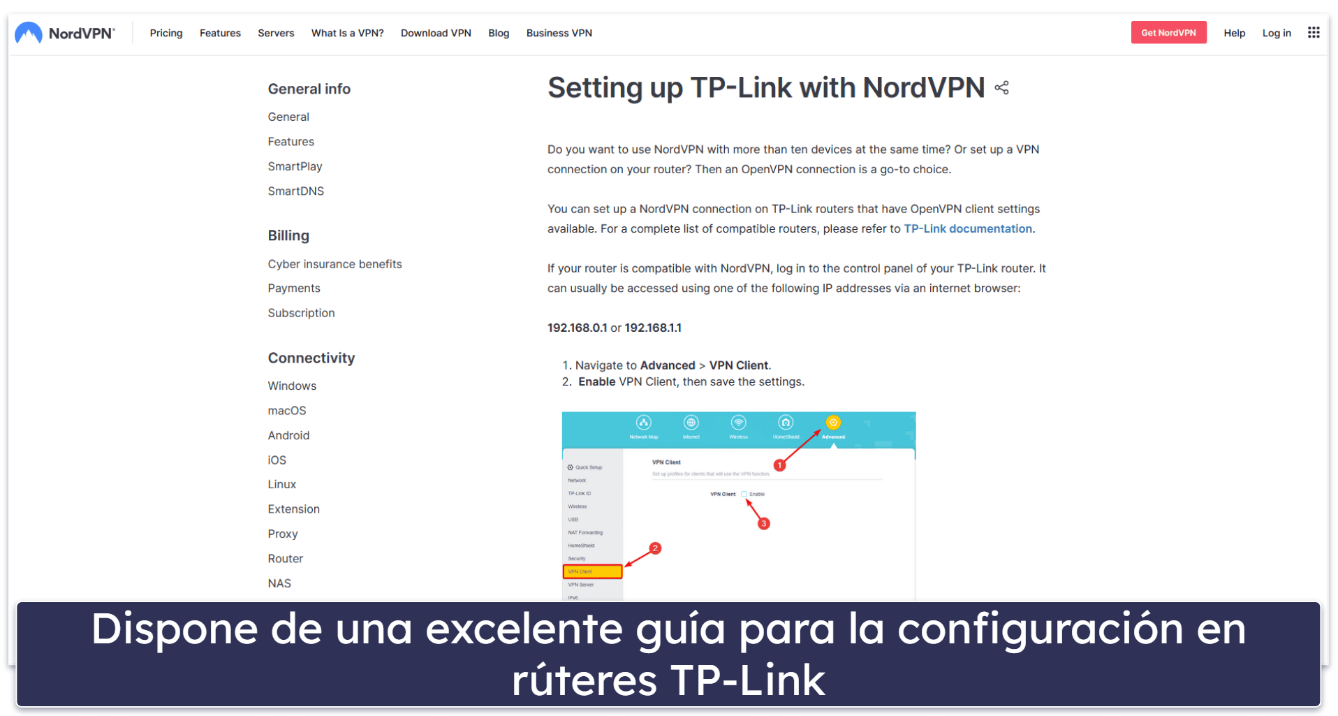 4. NordVPN: fácil de usar para configurar VPN en router TP-Link