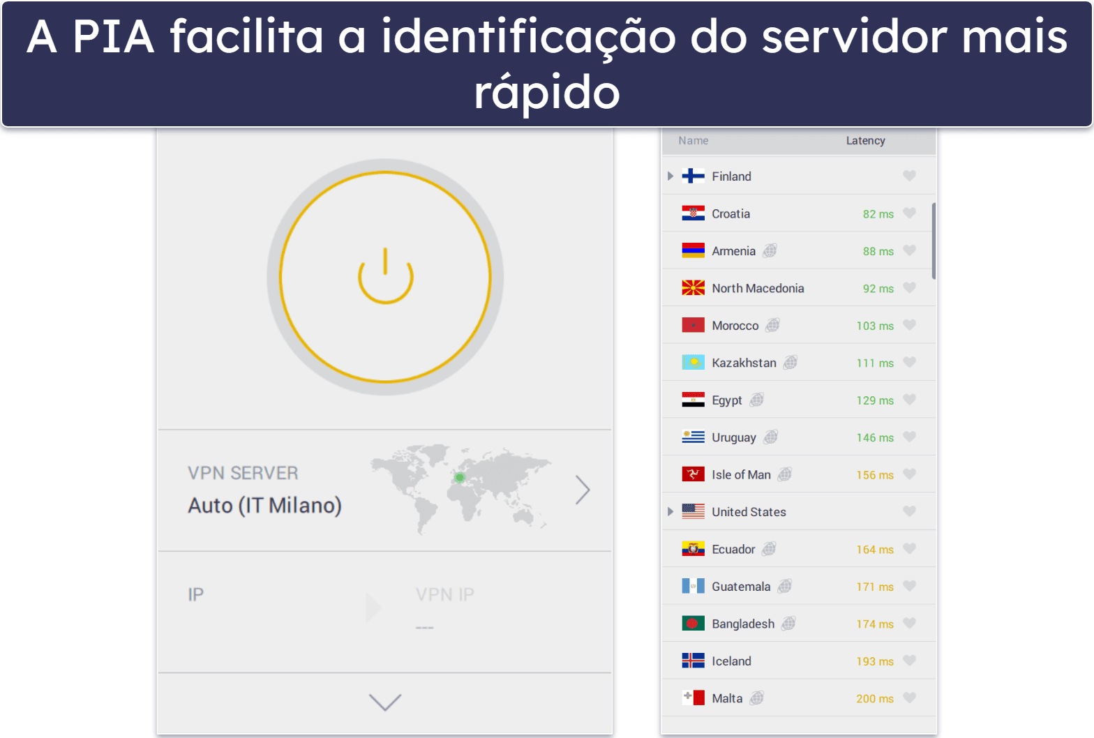 🥈2. Private Internet Access: altamente personalizável + monitoramento de violação de dados