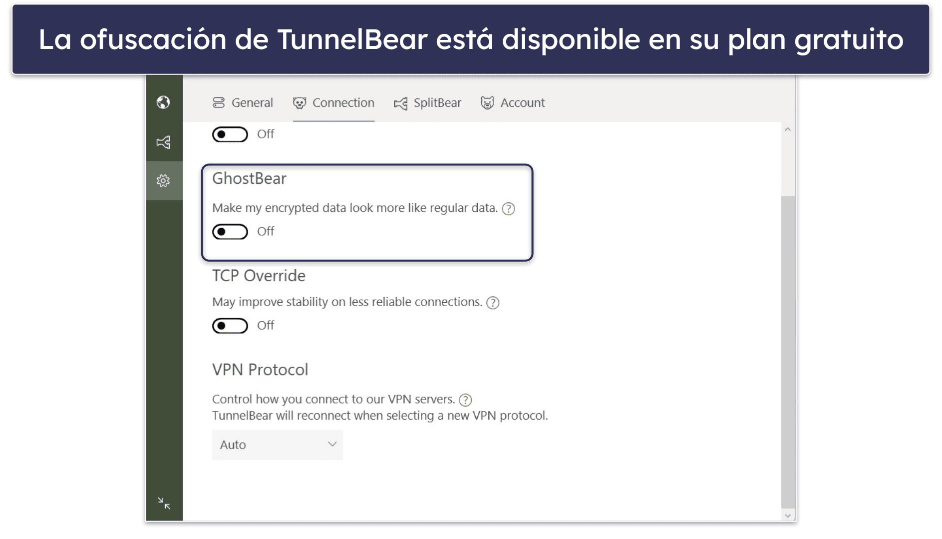 4. TunnelBear : VPN gratis para Venezuela aceptable